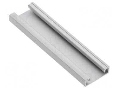 Profil Aluminiu Argintiu 1m pentru Module LED de Suprafață foto