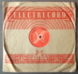 Disc ebonita 10 1954 - Florin Dorian - Bella Dona / Luigi Ionescu - Avaramu
