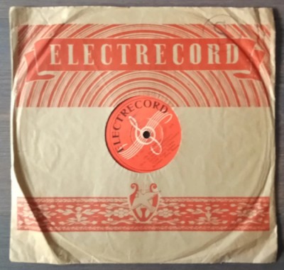 Disc ebonita 10 1954 - Florin Dorian - Bella Dona / Luigi Ionescu - Avaramu foto