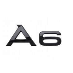 Emblemă A6 Emblemă Logo-ul Audi A6 Negru REAR SPORT