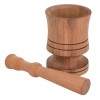 Mojar și Pistil Lemn, Diametru 7.5cm, &Icirc;nălțime 10.5cm, Oem
