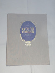 A.S.PUSKIN - EVGHENI ONEGHIN roman in versuri , ilustratii de J.PERAHIM foto