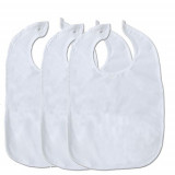 Set 3 Bavete adulti Jemidi, 60 x 40 cm, Alb, Bumbac, 54886.03