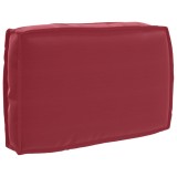 Căptușeală palet spătar roșu vin 60 x 40 x 12 cm, material Oxford.