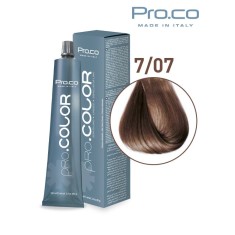 Vopsea de par profesionala PRO.COLOR 100 ml - Pro.Co - 7/07 TUTUN
