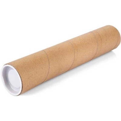 Tub din Carton pentru Protectie si Transport Folii, Proiecte si Printuri, Lungime 150 cm, &amp;Oslash; 76mm, Grosime 3 mm, Maro foto