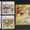 BURKINA FASO- -Locomotive ,Gari,i Aviatie-4Valori + 1 Colita-obliterate-. BK 11