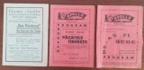 ROMANIA 1942-1946 lot 3 programe de cinema Apollo Sibiu filme germane apoi SUA
