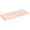 vidaXL Poliță de perete, 140x60x(2-4)cm, lemn masiv de stejar netratat 363586