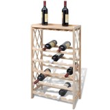 Cumpara ieftin Suport pentru 25 de sticle de vin, lemn masiv de brad