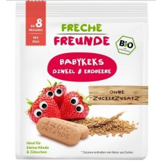 Biscuiti din Spelta cu Capsuni Bio 100 grame Erdbar foto