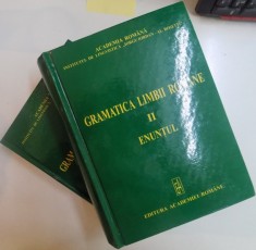 Gramatica limbii romane -cuvantul/enuntul - VOL.I-II , 2008 , EDITIA ACADEMIEI ROMANE * VOLUMUL II PREZINTA SUBLINIERI foto