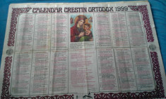 CALENDAR CRESTIN ORTODOX 1999 foto