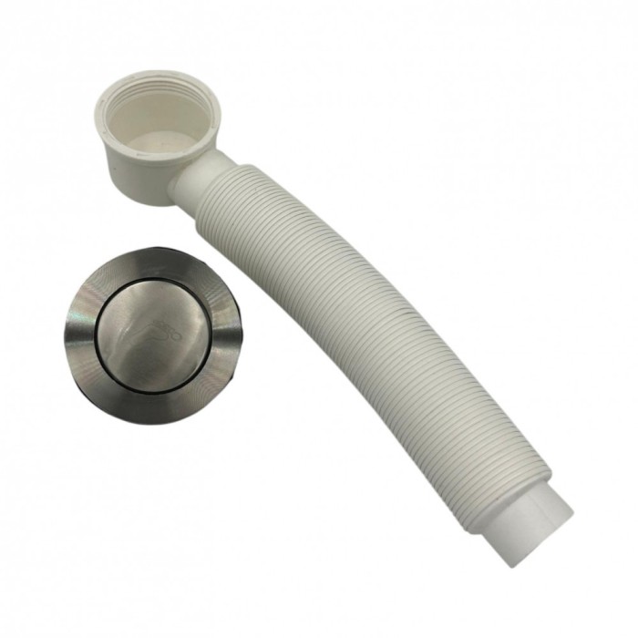 Sifon Racord Pentru Cadita cu Dop Click Clack din Inox Roval