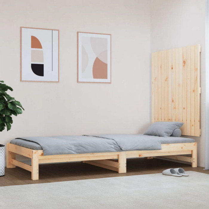 Tablie de pat pentru perete, 82,5x3x90 cm, lemn masiv de pin GartenMobel Dekor