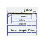 Antena telescopica 5 segmente 5264 100-270mm + balama ANTENA-RADIO3