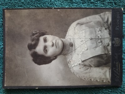 fotografie celebru atelier Friderik Brandt -Ploesti , anii 1900 ,O distinsa doamna foto
