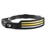 Lanterna Cap cu Senzor MRG M955, Reincarcabila, Slim,3x Banda Led COB C955, Other