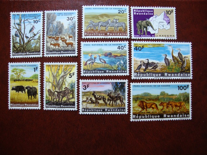 RWANDA FAUNA SERIE MNH