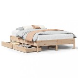 Cumpara ieftin Cadru de pat fara saltea, 120x190 cm, lemn masiv pin