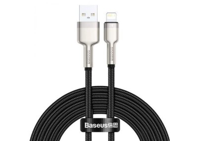Cablu Baseus Cafule Lightning, 2m, negru foto