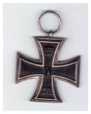 Crucea de fier germana WW I, clasa a II-a, marcaj pe inel KO, fara panglica