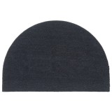 vidaXL Covoraș de ușă semirotund, Gri &icirc;nchis, 60x90 cm, fibre de cocos 155590