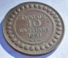 337. Moneda Tunisia 10 centimes 1891, Africa