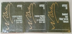 NICOLAE BALCESCU , OPERE , VOLUMELE I - III , de G. ZANE , ELENA G. ZANE , DANIELA POENARU , 1974 - 1984 , DUBLA DEDICATIE CATRE COSTIN MURGESCU *, V