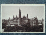 588 - Viena - Primaria / carte postala interbelica Austria Wien Rathaus, Circulata, Fotografie