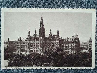 588 - Viena - Primaria / carte postala interbelica Austria Wien Rathaus foto