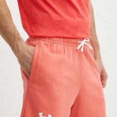 Under Armour pantaloni scurți de antrenament Rival culoarea roz