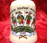 HALBA CERAMICA WEST GERMANY DECOR CARTI DE JOC CAMPIONAT BAVAREZ ANUL 1989