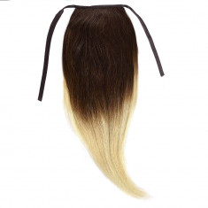 Cozi Par Natural Volum 50cm 140gr Ombre Saten Ciocolatiu-Blond Deschis #T4/60 foto