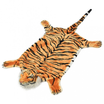 Covor model tigru 144 cm Pluș Maro foto