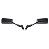 Set oglinzi moto/atv, 110x50mm, plastic, culoare negru, filet M10, M04-0505 Cod Produs: MX_NEW LU00611