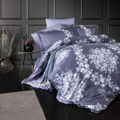 Lenjerie de pat satin clasy king size (melrose v2) foto