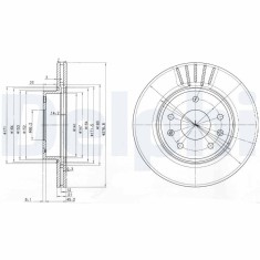 DELPHI BG3702C Disc frana