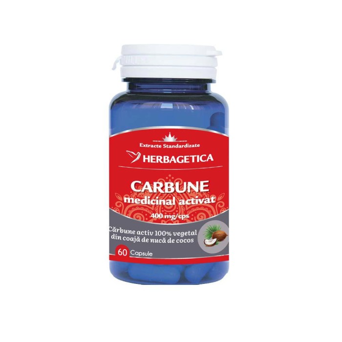 Carbune Medicinal Activat 60 capsule Herbagetica
