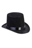 Cumpara ieftin Pălărie de carnaval, model clasic, culoare neagră, panglică decorativă