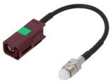 Cablu Fakra Mamă la FME Mamă 100mm