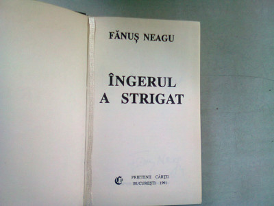 INGERUL A STRIGAT - FANUS NEAGU foto