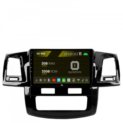 Navigatie Toyota Hilux (2008-2014), Android 11, E-Quadcore 2GB RAM + 32GB ROM, 9 Inch - AD-BGE9002+AD-BGRKIT081 foto