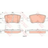 Placute frana Toyota Auris Touring Sports (Ade18, Zwe18, Zre18), 07.2013-, Corolla Sedan (E12j, E12t), 08.2000-03.2008, TRW