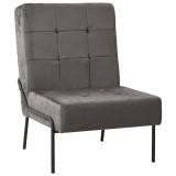 Cumpara ieftin Scaun de relaxare, gri inchis, 65x79x87 cm, catifea