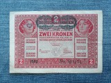 ⏳ 2 Kronen 1917 Austria / Korona Coroane supratipar / Seria 584171