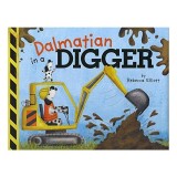 Dalmatian in a Digger