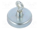 Magnet fix ferită 32mm 80N cu ochi ELESA GANTER