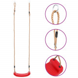 Leagan Copii Gossi Rosu, Reglabil, Max 100kg, Funie 180cm, Interior/Exterior, 3 ani+
