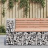 VidaXL Bancă de grădină design gabion 92x71x65,5 cm lemn masiv Douglas 834381